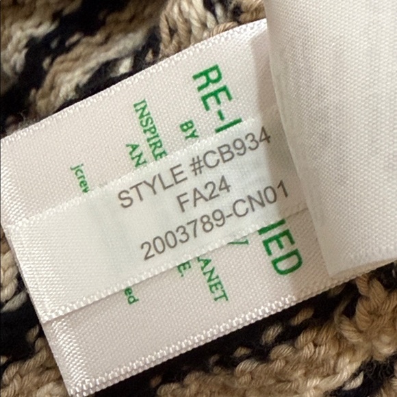 NWT J Crew Jacquard sweater-jacket CB934 sz L - Picture 5 of 10